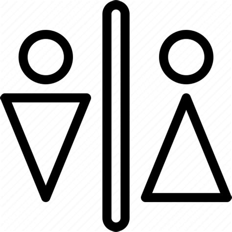 Toilet Washroom Men Woman Bathroom Humanpictos Icon Download On Iconfinder