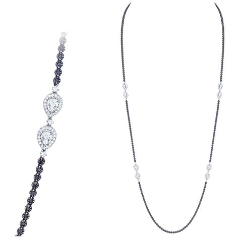 Breathtaking Diamond 18k White Gold Necklace For Her For Sale At 1stdibs