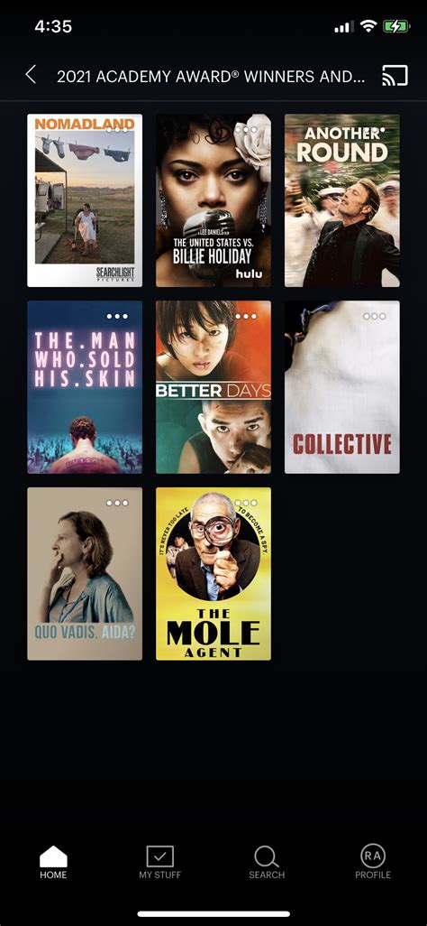 Screenshot Of Hulu Category