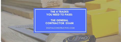 Trades You Need To Pass The General Contractor Exam Digital Constructive