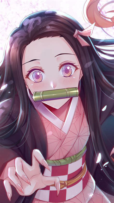 Download Wallpaper 1440x2560 Beautiful Anime Kamado Nezuko Qhd