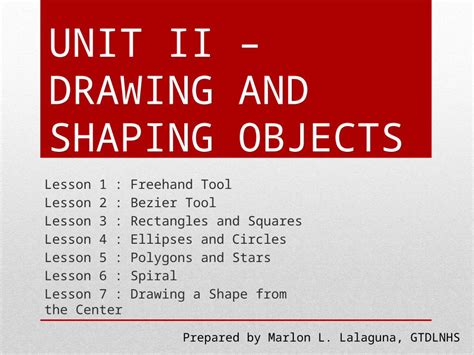 Pptx Unit Ii Drawing And Shaping Objectspptx Dokumentips