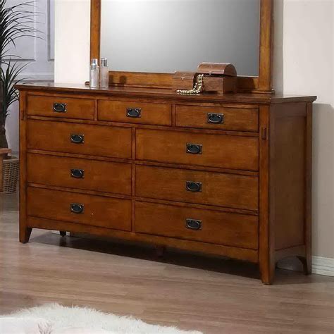 Elements International Trudy Tr750dr Mission Style Double Dresser