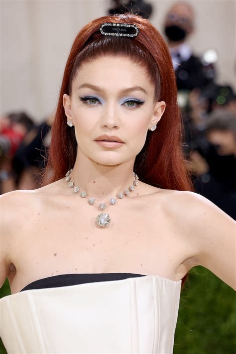gigi hadid dyed her hair red for the 2021 met gala