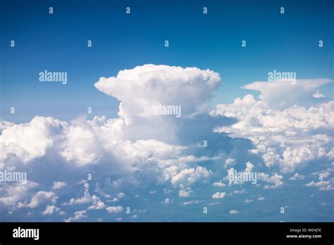 Beautiful Giant Cumulonimbus Dense Towering Vertical Cloud Forming