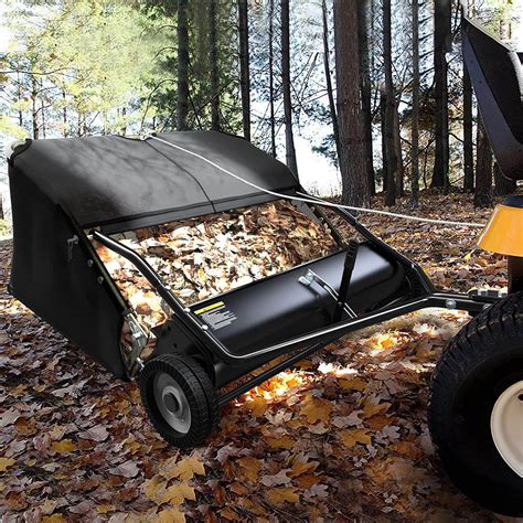 Yitamotor® 42 Tow Behind Lawn Sweeper Leaf Collector Sweeper For Lawn