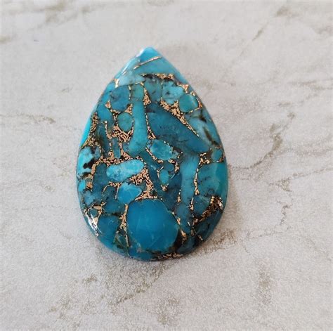 Natural Aaa Quality Blue Copper Turquoise Gem Stone Natural Etsy