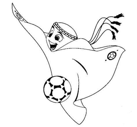 fifa world cup 2022 mascot coloring page download print or color online for free