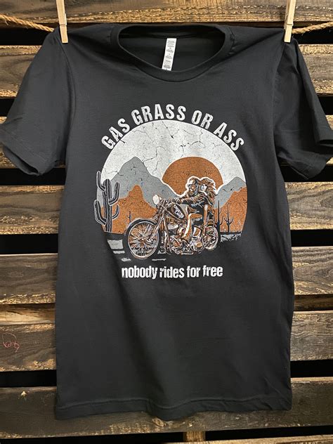 Gas Grass Or Ass Motorcycle Unisex T Shirt Country Deep