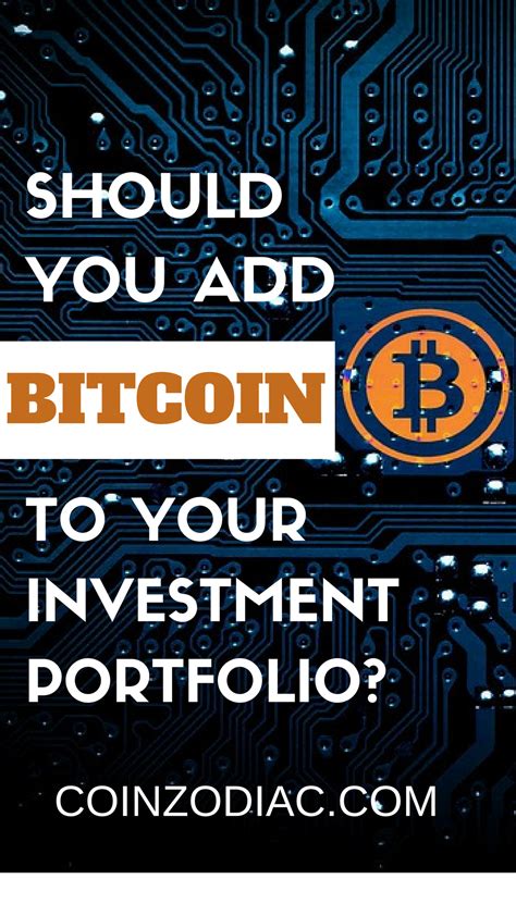 But it takes you some time to understand how to take it and turn that into profit. Shoul you add BITCOIN into your investment portfolio? Is ...