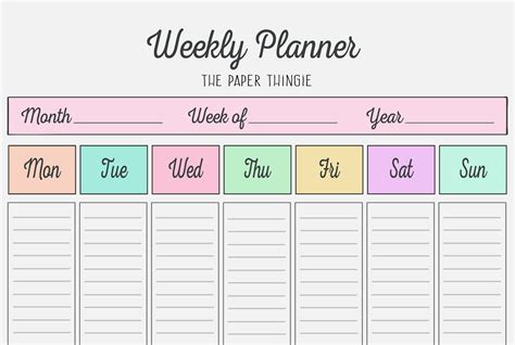 Free Weekly Planner 2
