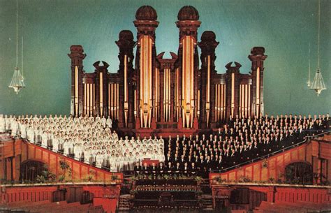 Postcard Mormon Tabernacle Choir And Organ Salt Lake City Utah Etsy