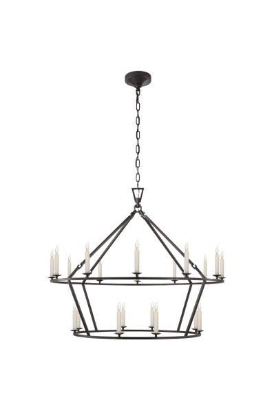 Darlana Large Two-Tiered Ring Chandelier | Tiered ring, Chandelier, Ring chandelier