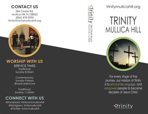 Trinity Tri Fold Brochure Design Mike Ralph Creative