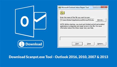 Download Scanpstexe Tool Outlook 2016 2010 2007 And 2013