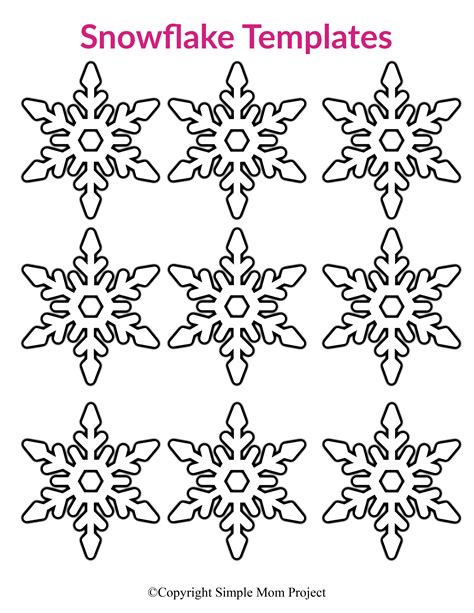 Free Printable Small Snowflake Templates | Snowflake ...