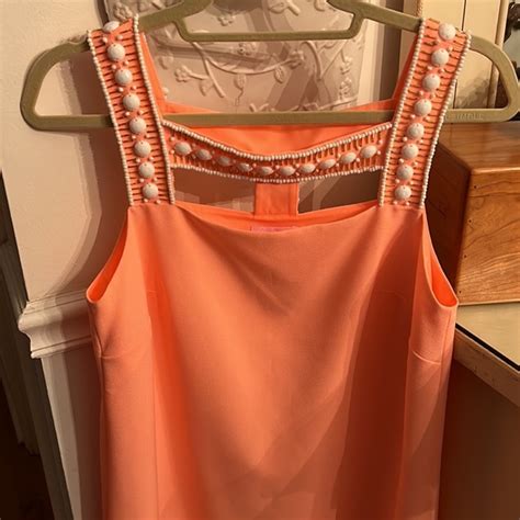 Lilly Pulitzer Dresses Lilly Pulitzer Formal Occasion Beaded Peach Dress Eeeuc Poshmark