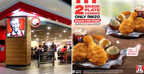 Hari Ini Kfc Malaysia Tawar Promosi Rm20 Untuk 2 Snack Plate Kombo Ini Cara Tebus