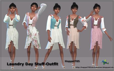 Laundry Day Stuff Outfit Recolors At Hoppel785 Sims 4 Updates