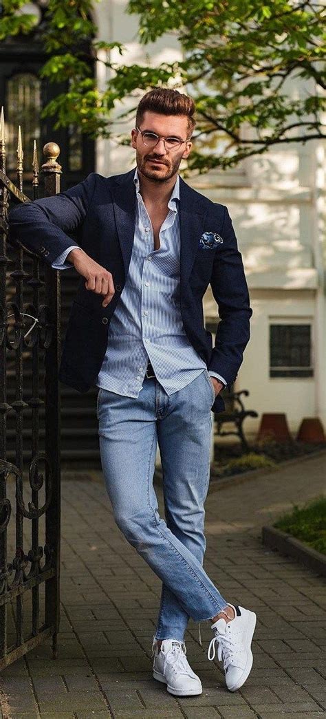 shirt jeans and blazer outfit for a smart casual look smart casual jeans outfit outfit hombre