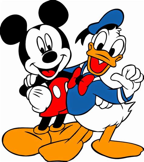 Mueble Saliente Confiar Dibujos De Mickey Mouse Y Pato Donald