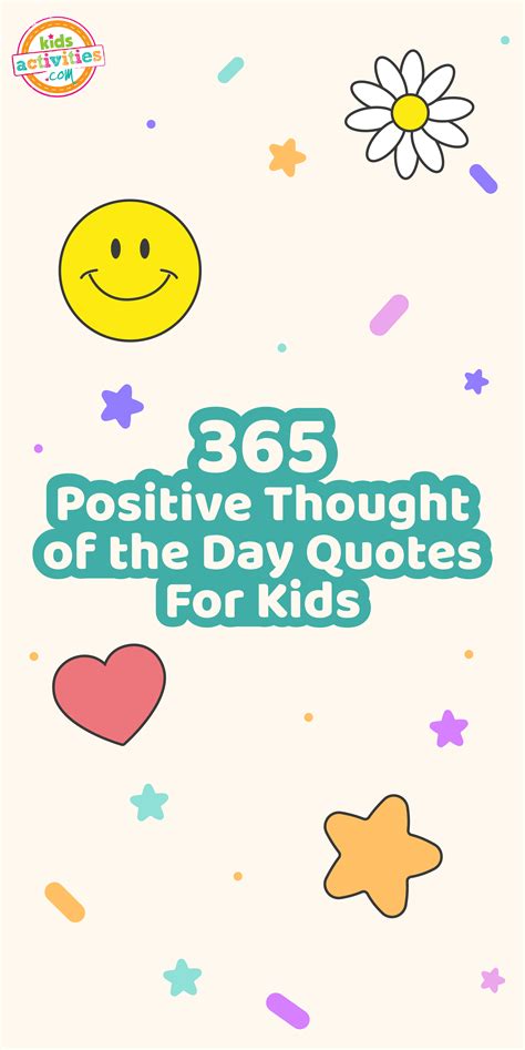 Positive Thoughts Quotes For Kids