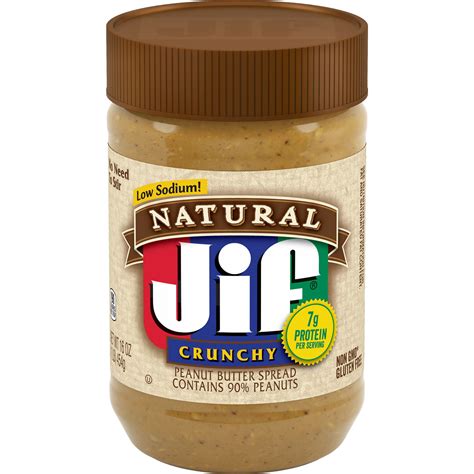 Jif Natural Crunchy Peanut Butter 16 Ounce