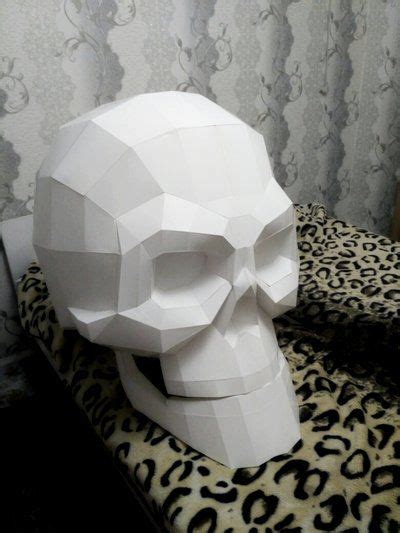 Timelapse Low Poly Skull Papercraft Artofit