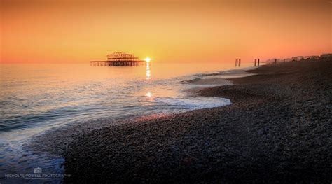 Brighton Beach Sunset Photo Print Landscape Photography