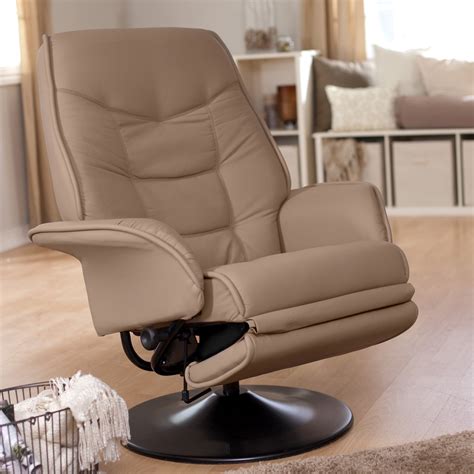 Magic union modern pu leather massage recliner chair rocking and 360°swivel heated ergonomic living room lounge chair single sofa with 2 cup holders and side pockets wireless remote control. Coaster Leatherette Swivel Recliner at Hayneedle