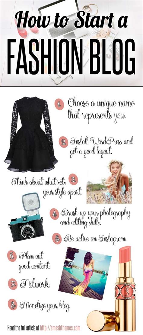 Quick Tips For How To Start A Fashion Blog Of Your Own Rinfographics