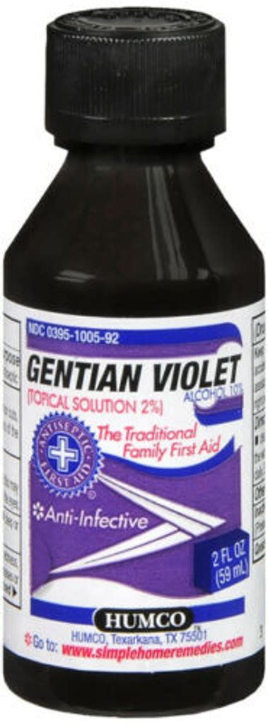 Gentian Violet 2 Liquid 2oz Humco Authorized Vendor
