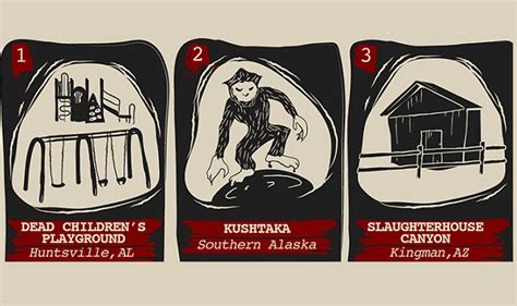 The Scariest Obscure Urban Legends Told In Each State Infographic