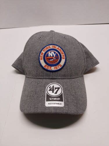 New York Islanders 47 Brand Mvp Adjustable Hat Baseball Cap Vintage