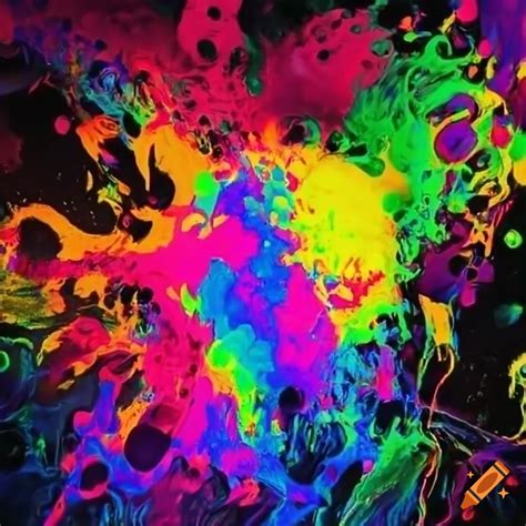 Neon Color Explosion Art On Craiyon