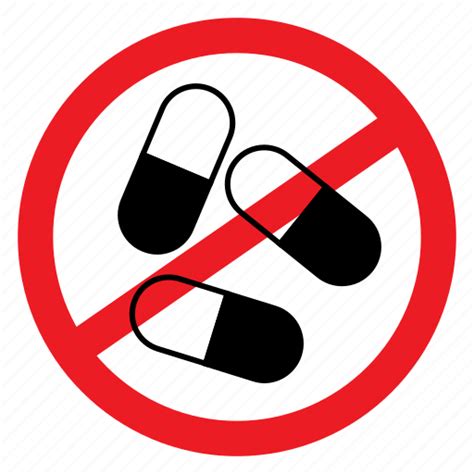Ban Drugs Health Medicine No Notice Sign Icon Download On