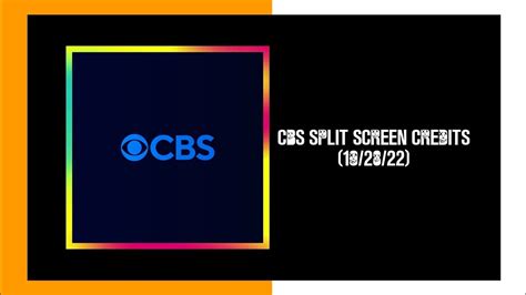 Cbs Split Screen Credits 102822 Youtube