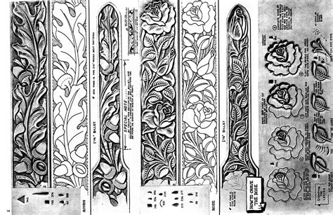 Pin By Petra Osterer On Floral Patterns Leather Tooling Patterns
