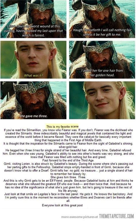 The Significance Of Galadriels T To Gimli Explained I Love This