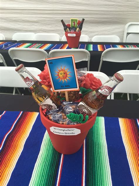 Loteria Centerpiece Mexicancenterpiece Mexican Party Theme Mexican Birthday Parties Fiesta