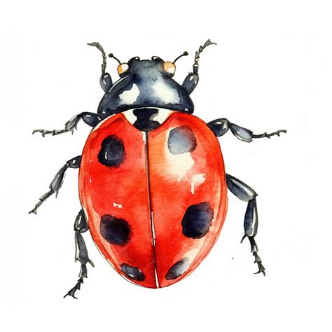 Premium Ai Image Arafed Ladybug With Black Spots On Its Back And Legs