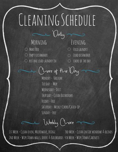 But before you all speak together. Time to get a grip on cleaning up | Cleaning schedule ...