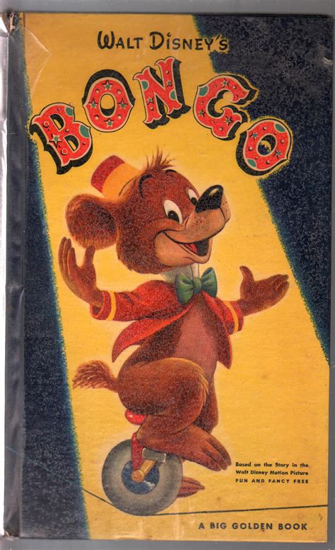 Bongo 1947 Big Golden Book Walt Disney Fun And Fancy Free Vg 1947