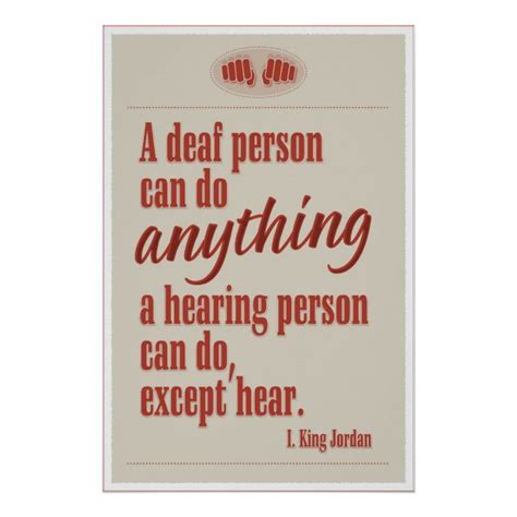 A Deaf Person Can Do Anything Poster In 2020 Deaf