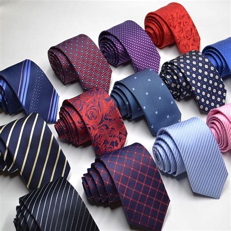 6cm Men Casual Slim Striped Neckties Fashion Skinny Ties Business