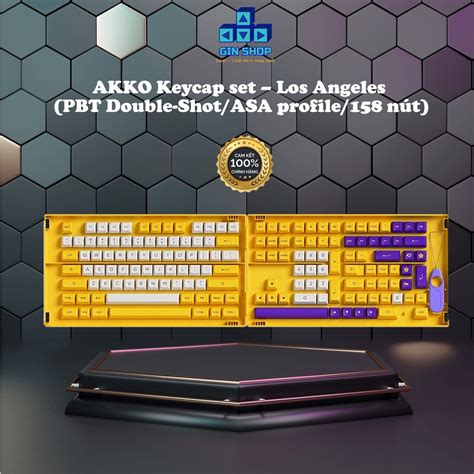 Nút bàn phím AKKO Keycap set Los Angeles Kit SHOPPING