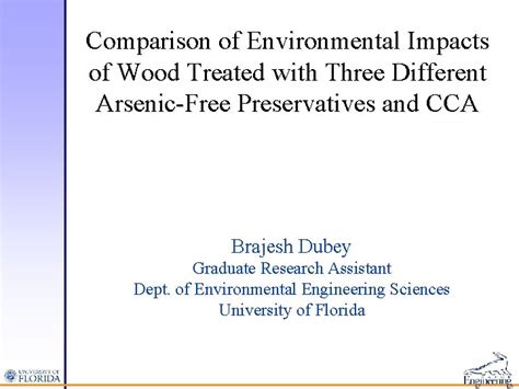 Comparison Of Environmental Impacts Of Wood Treated With