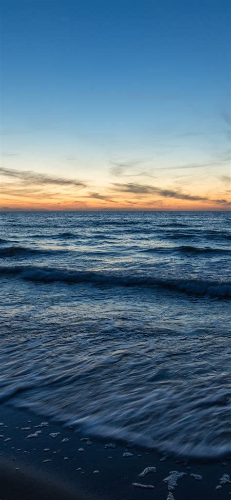1125x2436 Resolution Sea Shore Waves Iphone Xsiphone 10iphone X