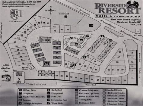 Riverside Campground Site Map 2020 Riverside Resort