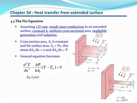 Ppt 1d Steady State Heat Transfer With Heat Generation Fins And